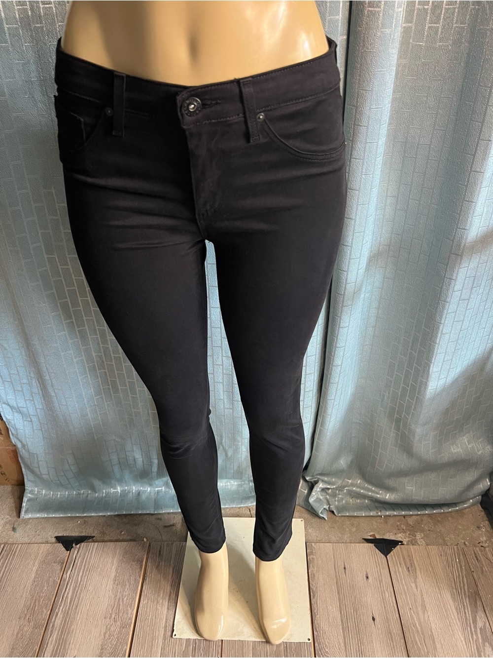 Ag Adriano Goldschmied Black Skinny Jeans